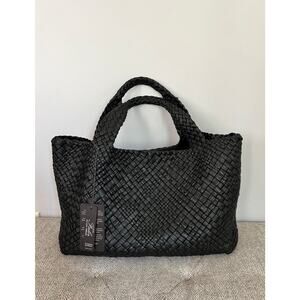 FALOR Firenze Hand Woven Leather Made in Italy XL Tote Handbag